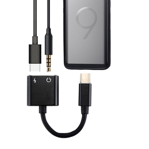Adattatore convertitore di ricarica audio 2 in 1 da 3,5 mm a USB-C / Type-C