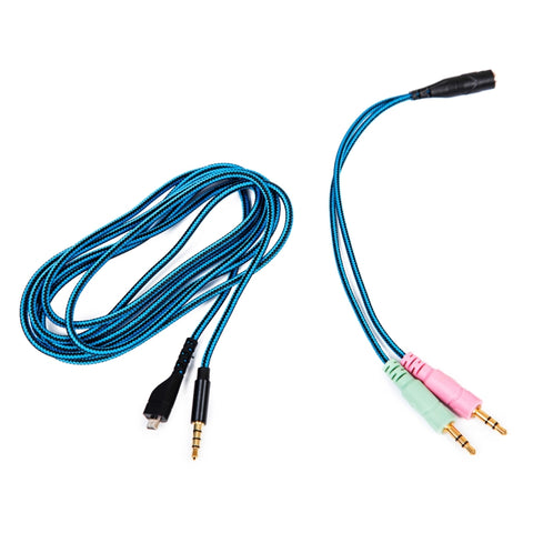 ZS0158 Spina dritta + cavo adattatore Cavo audio pour brassard de jeu pour SteelSeries Arctis 3/5/7, prise droite + câble adaptateur