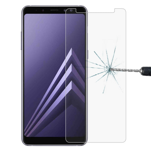 Per Galaxy A8 (2018) 0,26 mm 9H Durezza superficiale 2,5D Proteggi schermo in vetro temperato con bordo curvo, For Galaxy A8 (2018)