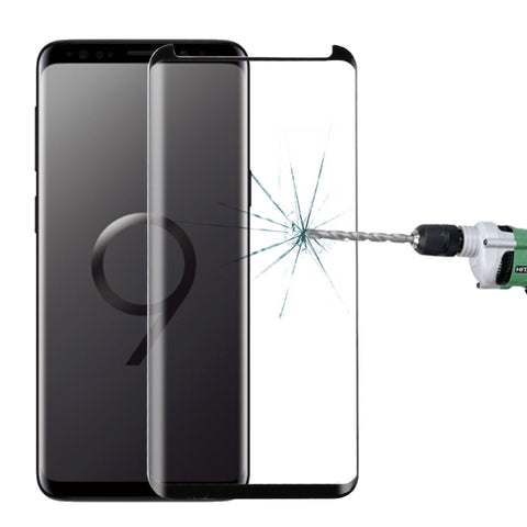 Per Galaxy S9 0,33 mm 9H Durezza superficiale Bordo curvo 3D Antigraffio Schermo non intero HD Proteggi schermo in vetro completamente adesivo, For Galaxy S9 Fully Adhesive