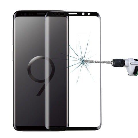 Per Galaxy S9 0,33 mm 9H Durezza superficiale Bordo curvo 3D Antigraffio Schermo intero HD Proteggi schermo in vetro completamente adesivo, For Galaxy S9