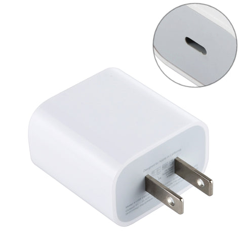 Adattatore di alimentazione a ricarica rapida PD tipo C/USB-C da 20 W, spina americana, 20W 0.5A US Plug, 20W EU Plug