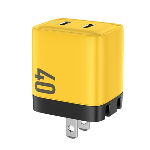 WK WP-U128 Caricabatterie al nitruro di gallio con doppia interfaccia USB-C/Type-C da 40 W, Specifiche: presa americana, US Plug