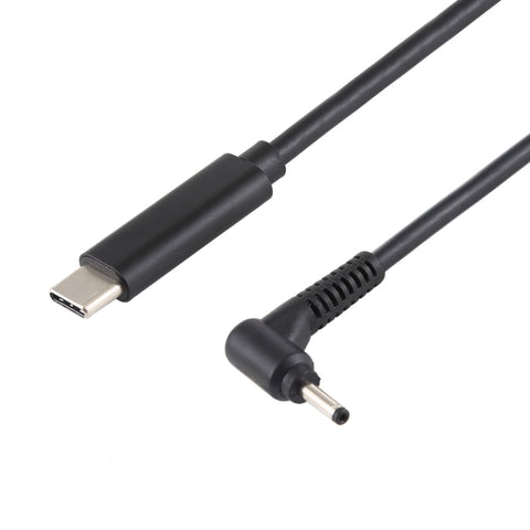 Câble d'alimentation pour ordinateur portable USB-C/Type-C à 3,0 x 1,0 mm, longueur de câble : environ 1,5 m, Type-C à 3,0 x 1,1 mm