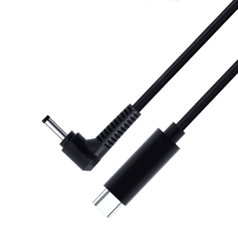 Câble d'alimentation portable USB-C/Type-C de 4,0 x 1,7 mm, longueur de câble : environ 1,5 m, Type-C vers tête ogive de 4,0 x 1,7 mm