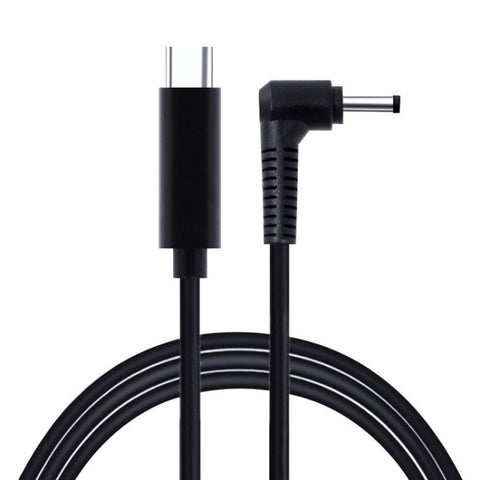 Câble d'alimentation portable USB-C/Type-C de 4,0 x 1,7 mm, longueur de câble : environ 1,5 m, Type-C vers tête ogive de 4,0 x 1,7 mm