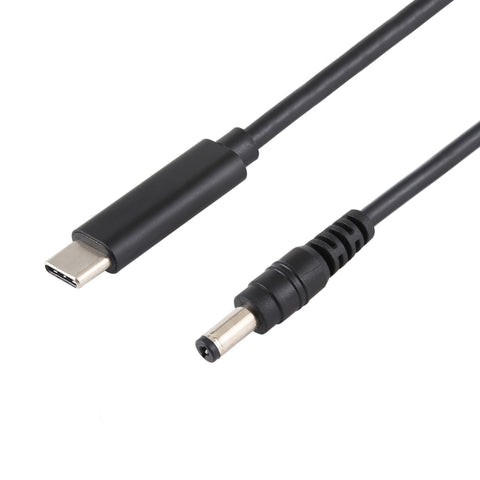 Capacité de charge pour ordinateur portable de USB-C/Type-C à 5,5 x 2,1 mm, longueur de capacité : environ 1,5 m, Type-C à 5,5 x 2,1 mm