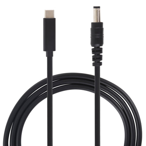 Capacité de charge pour ordinateur portable de USB-C/Type-C à 5,5 x 2,1 mm, longueur de capacité : environ 1,5 m, Type-C à 5,5 x 2,1 mm
