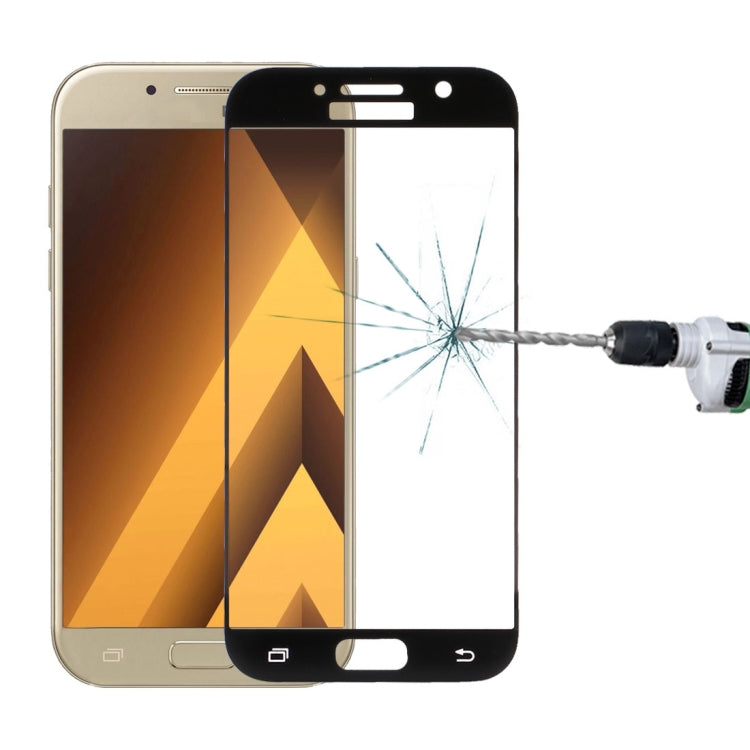 For Galaxy A7 (2017) / A720 0.33mm 9H Surface Hardness Silk-screen Full Screen Tempered Glass Screen Protector, For Galaxy A7 (2017) 0.33mm(1 PC)