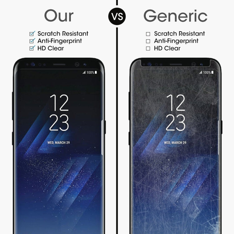 For Galaxy S8+ / G955 0.26mm 9H Surface Hardness 3D Explosion-proof Non-full Screen Curved Case Friendly Tempered Glass Film with Fully Adhesive        ...