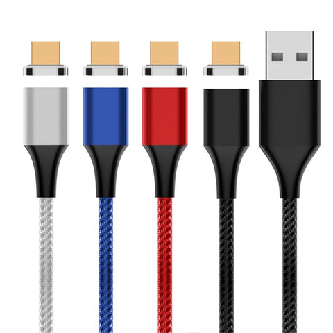 Cavo dati magnetico intrecciato in nylon da USB a micro USB M11 5A, lunghezza cavo: 2 m, Micro USB