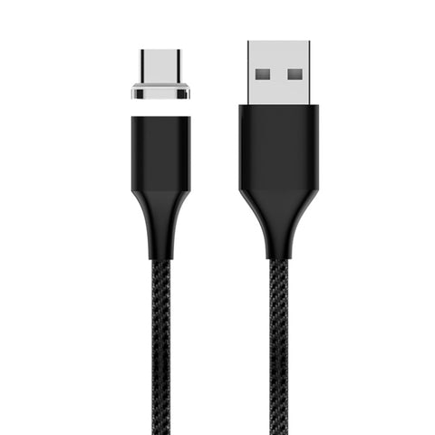 Cavo dati magnetico intrecciato in nylon M11 3A da USB a USB-C / Type-C, lunghezza cavo: 2 m, USB-C / Type-C