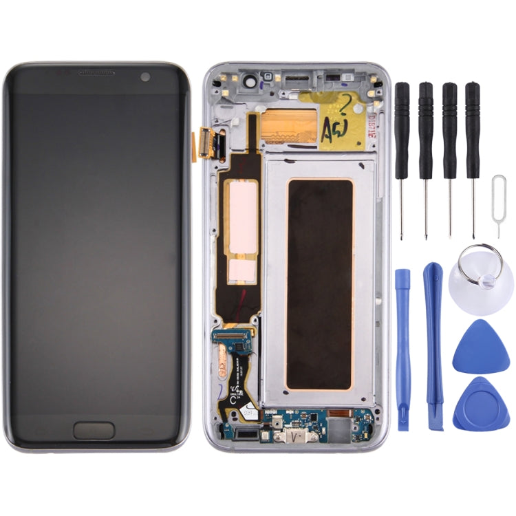 Original LCD Screen and Digitizer Full Assembly with Frame & Charging Port Board & Volume Button & Power Button For Galaxy S7 Edge / G935F              ...