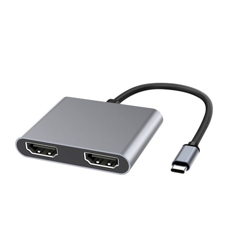 Station d'accueil multifonction 2 en 1 avec USB-C/Type-C et double HUB HDMI