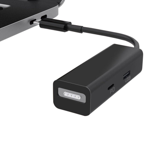 MagSafe 3 en 1 1/2 + port PD + adaptateur convertisseur USB vers USB-C/Type-C