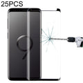 25 PCS For Galaxy S9 9H Surface Hardness 3D Curved Edge Anti-scratch Non-full Screen HD Tempered Glass Screen Protector, For Galaxy S9, Non-full (25 PCS...