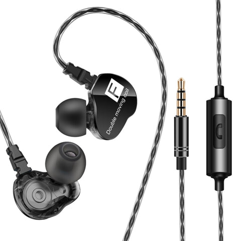 QKZ CK9 HiFi Brassard intra-auriculaire pour musique sportive à quatre unités