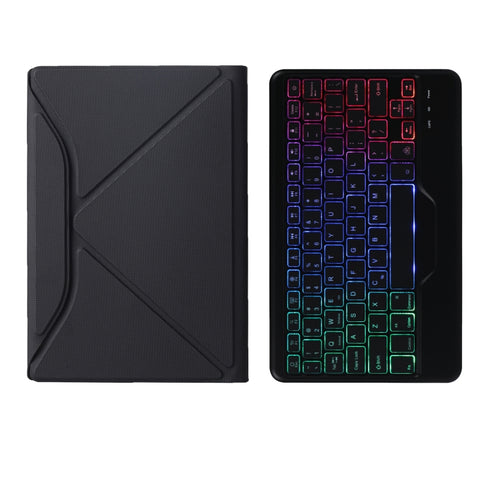 B610S Custodia per tablet in pelle con tastiera Bluetooth divisibile, triangolo con texture a diamante, retroilluminazione, per Samsung Galaxy Tab S6 Lite, B610S