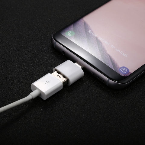 Connettore adattatore Mini OTG da USB 2.0 a USB-C / Type-C con guscio in ABS