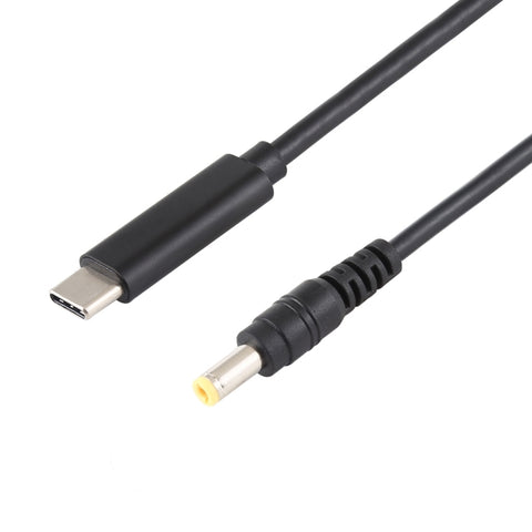 Cavo di ricarica per notebook da USB-C / Type-C a 5,5 x 2,5 mm, longhezza cavo: environ 1,5 m (noir), Type-C à 5,5 x 2,5 mm (droit)