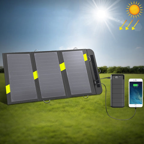 Chargeur de téléphone solaire ALLPOWERS 20W 5V Panneau solaire portable avec double prise USB