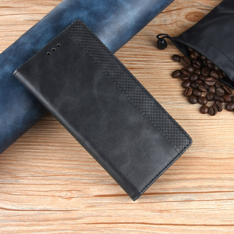 Custodia in pelle con chiusura orizzontale con fibbia magnetica e texture retrò per Sony Xperia 10 Plus, con supporto, slot per carte e portafoglio, Sony Xperia 10 Plus