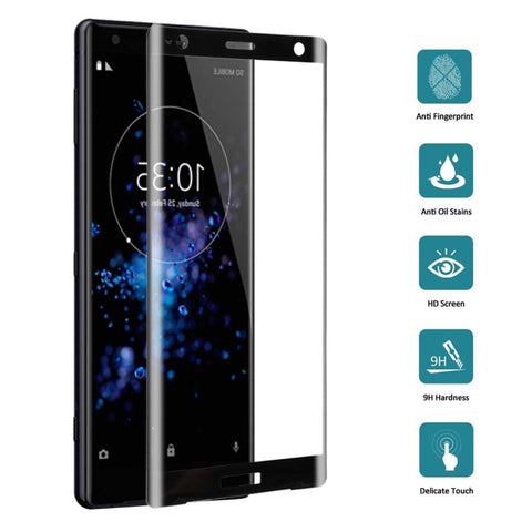 Per Sony Xperia XZ2 Pellicola in vetro temperato a schermo intero 0,3 mm 9H con durezza superficiale 3D, Sony Xperia XZ2