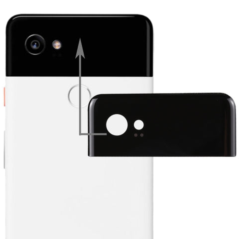 Cover posteriore per Google Pixel 2 XL Copriobiettivo superiore in vetro, For Pixel 2 XL