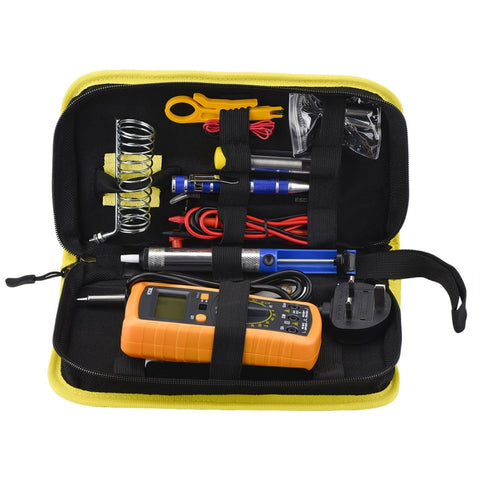 Kit set da stiro elettrico 15 in 1 50Hz 60W con multimetro, consegna colore casuale, Multimeter