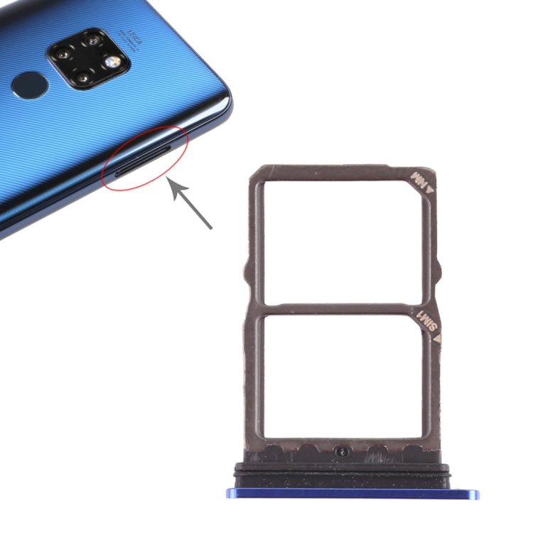 SIM Card Tray for Huawei Mate 20 - Sapphire Blue Replacement