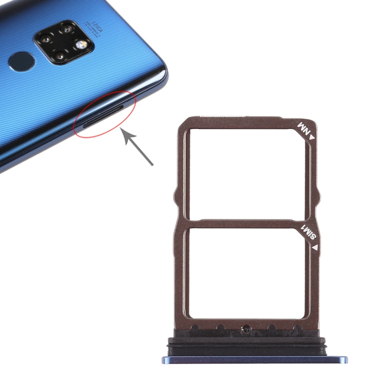 SIM Card Tray for Huawei Mate 20 - Sapphire Blue Replacement
