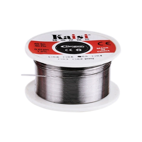 Filo pour saldatura al piombo e stagno con nucleo in colofonia Kaisi da 0,5 mm per lavori di saldatura, 50 g, 0.5mm 50g