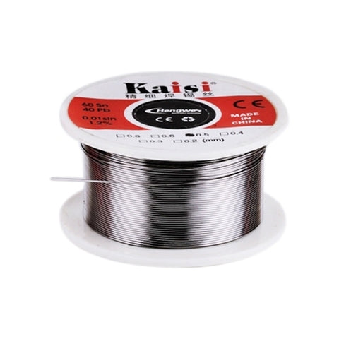 Filo per saldatura al piombo e stagno con nucleo in colofonia Kaisi da 0,6 mm per lavori di saldatura, 50 g, 0.6mm 50g