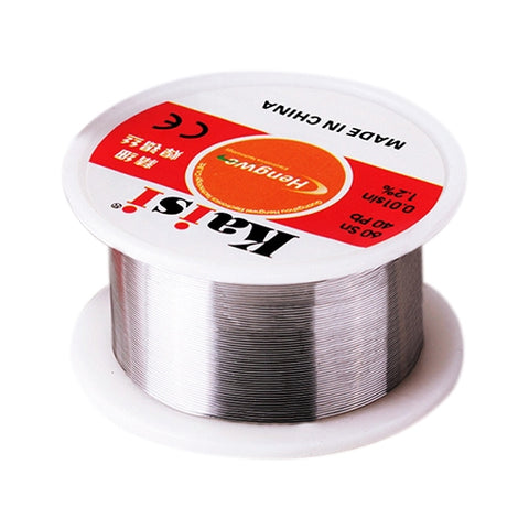 Filo pour saldatura al piombo e stagno con nucleo in colofonia Kaisi da 0,3 mm per lavori di saldatura, 50 g, 0.3mm 50g