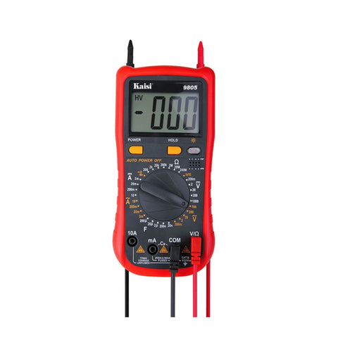 Multimètre numérique universel multifonctionnel anti-combustion Kaisi 9805 Multimètre numérique avec gamme automatique