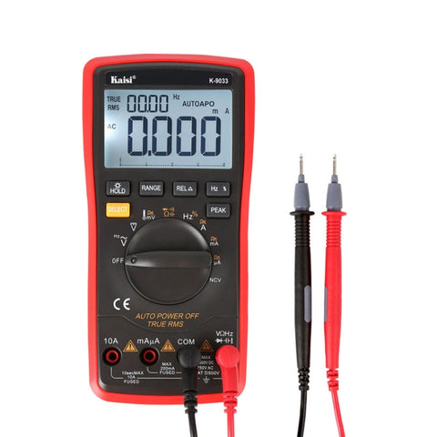 Multimètre numérique portable Kaisi K-9033 avec écran LCD pour la réparation de téléphones cellulaires