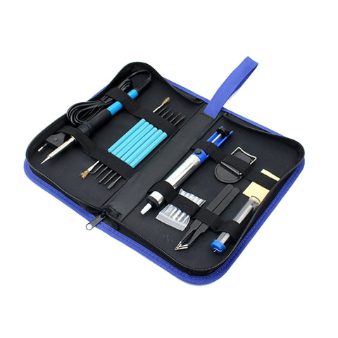JIAFA JF-8125 Set di strumenti per saldatore 18 in 1 con borsa, spina europea, JF-8125
