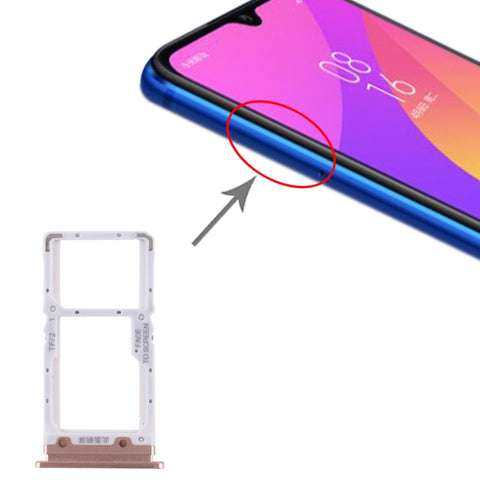 Carte SIM + carte SIM / carte micro SD pour Xiaomi Mi CC9, pour Mi CC9, pour Xiaomi Mi CC9
