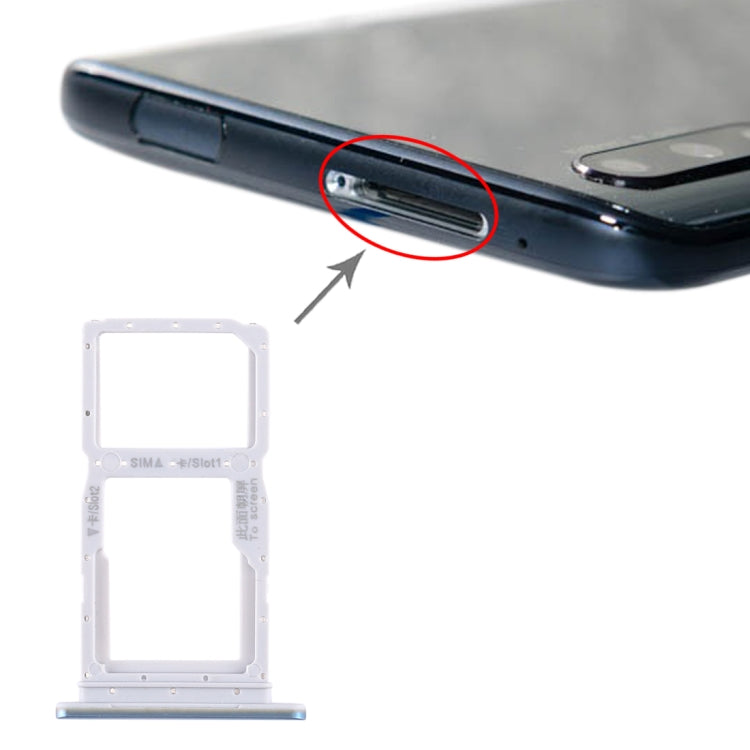 SIM Card Tray + SIM Card Tray / Micro SD Card Tray for Huawei Honor 9X / Honor 9X Pro, For Huawei Honor 9X, For Huawei Honor 9X(Dark Blue)              ...