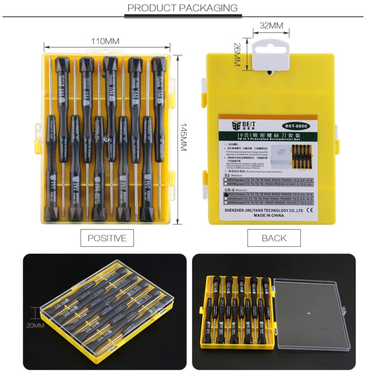 Precision Screwdriver Set - 10 in 1 BST-8800C Repair Tool
