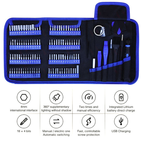 126 en 1 Kaisi K-9126 Set de pièces magnétiques Kit d'instruments pour pièces de précision Instrument manuel de réparation, 126 en 1