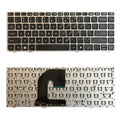 US Keyboard with Silver Frame for HP EliteBook & ProBook