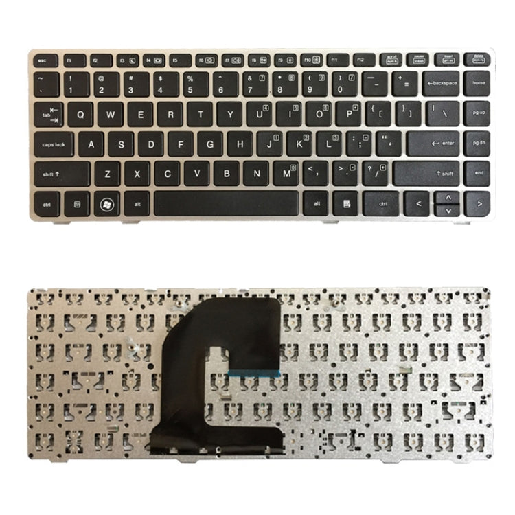 US Keyboard with Silver Frame for HP EliteBook & ProBook