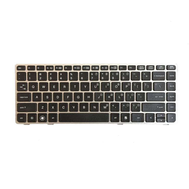 US Keyboard with Silver Frame for HP EliteBook & ProBook