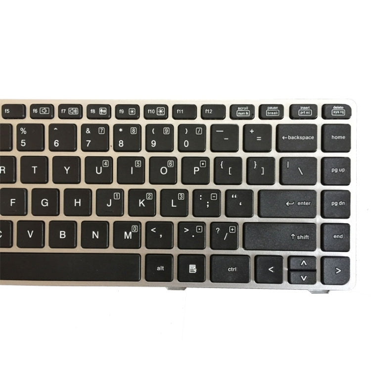 US Keyboard with Silver Frame for HP EliteBook & ProBook