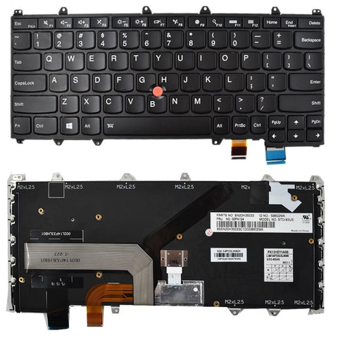 Clavier version USA pour Lenovo IBM ThinkPad Yoga 260 12,5 pouces, pour IBM ThinkPad Yoga 260 12,5 pouces (US)