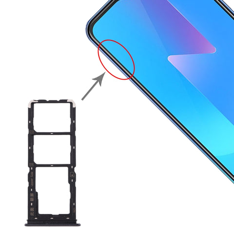 Pour Vivo U3x / U10 Vassoio fiche SIM + Vassoio fiche SIM + Vassoio fiche micro SD, pour Vivo U3x / U10