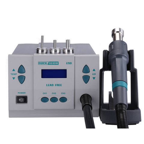 QUICK 861DW 220V 1000W Station dissaldante avec pistolet à air chaud sans piombo, affichage numérique, colonne AU, QUICK 861DW