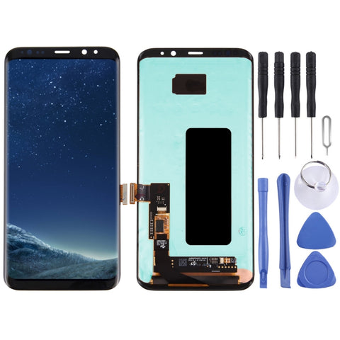 Écran LCD d'origine + panneau tactile pour Galaxy S8+ / G955 / G955F / G955FD / G955U / G955A / G955P / G955T / G955V / G955R4 / G955W / G9550, pour Samsung Galaxy S8+