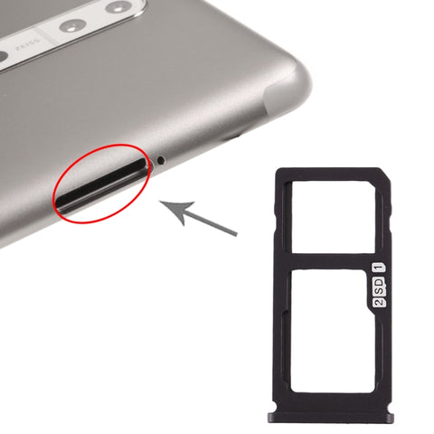 Vassoio scheda SIM + Vassoio scheda SIM/Vassoio scheda micro SD per Nokia 8 / N8 TA-1012 TA-1004 TA-1052, Per Nokia 8